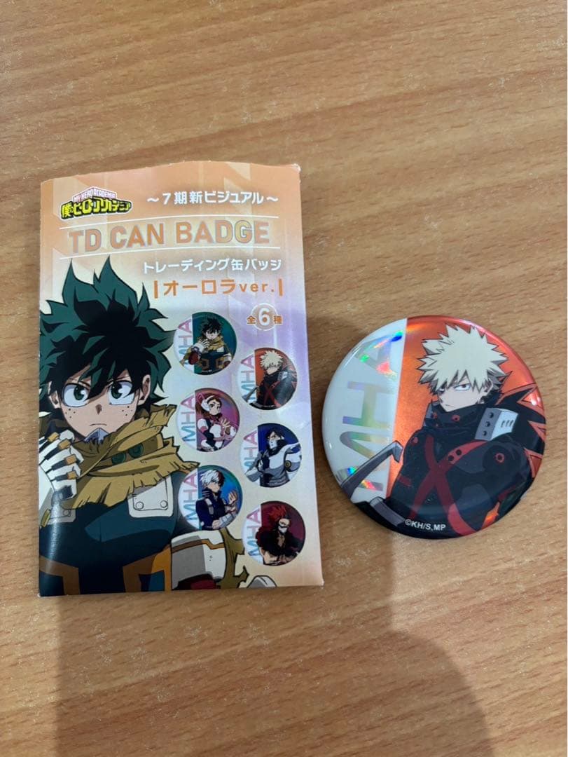 僕のヒーローアカデミア トレーディング 缶バッジ 7期 新ビジュアル　爆豪勝己 ヒロアカトレーディング缶バッジ7期新ビジュアルオーロラver.爆