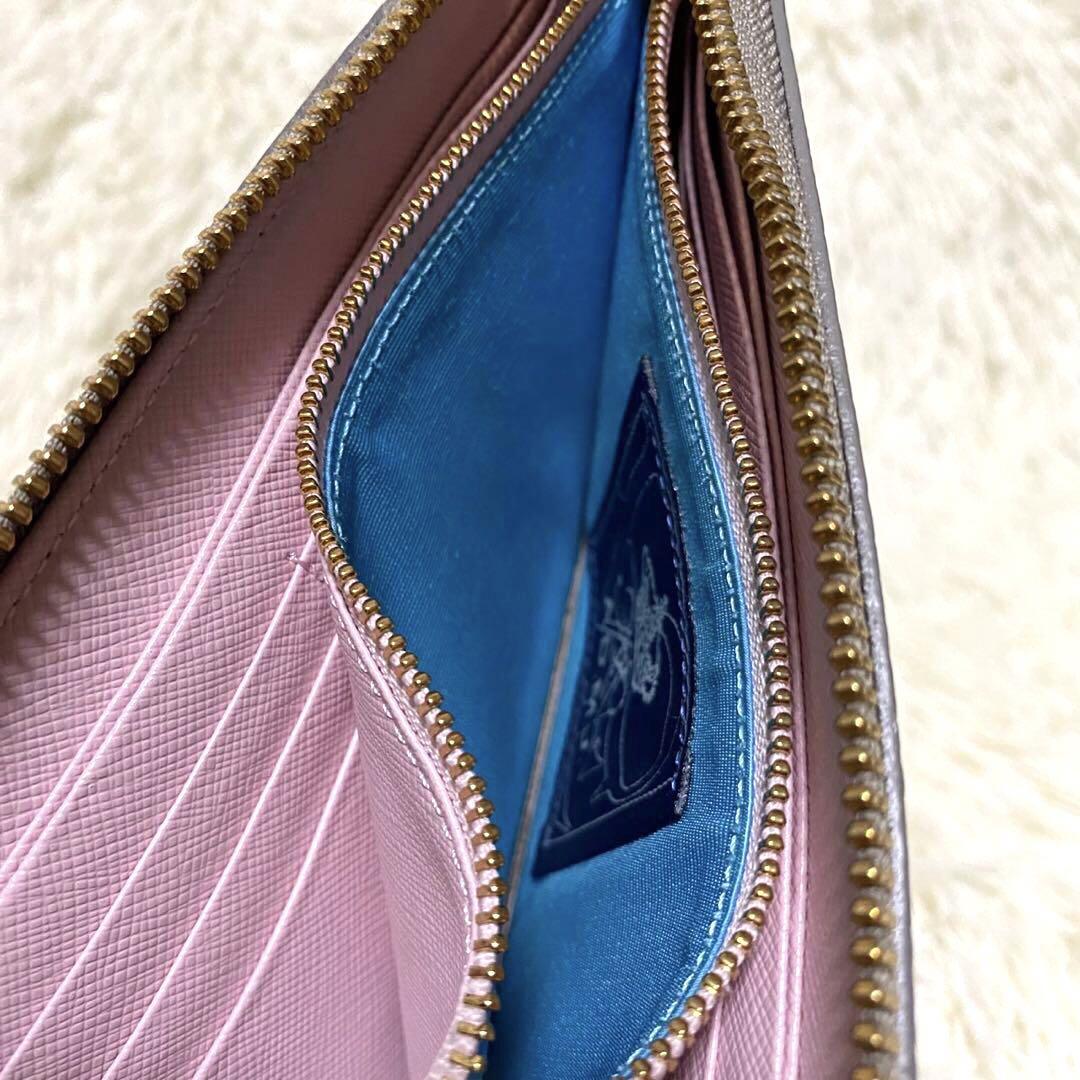 【未使用級✨】A.D.M.J 長財布 スワロフスキー 5色ビジュー グレージュ