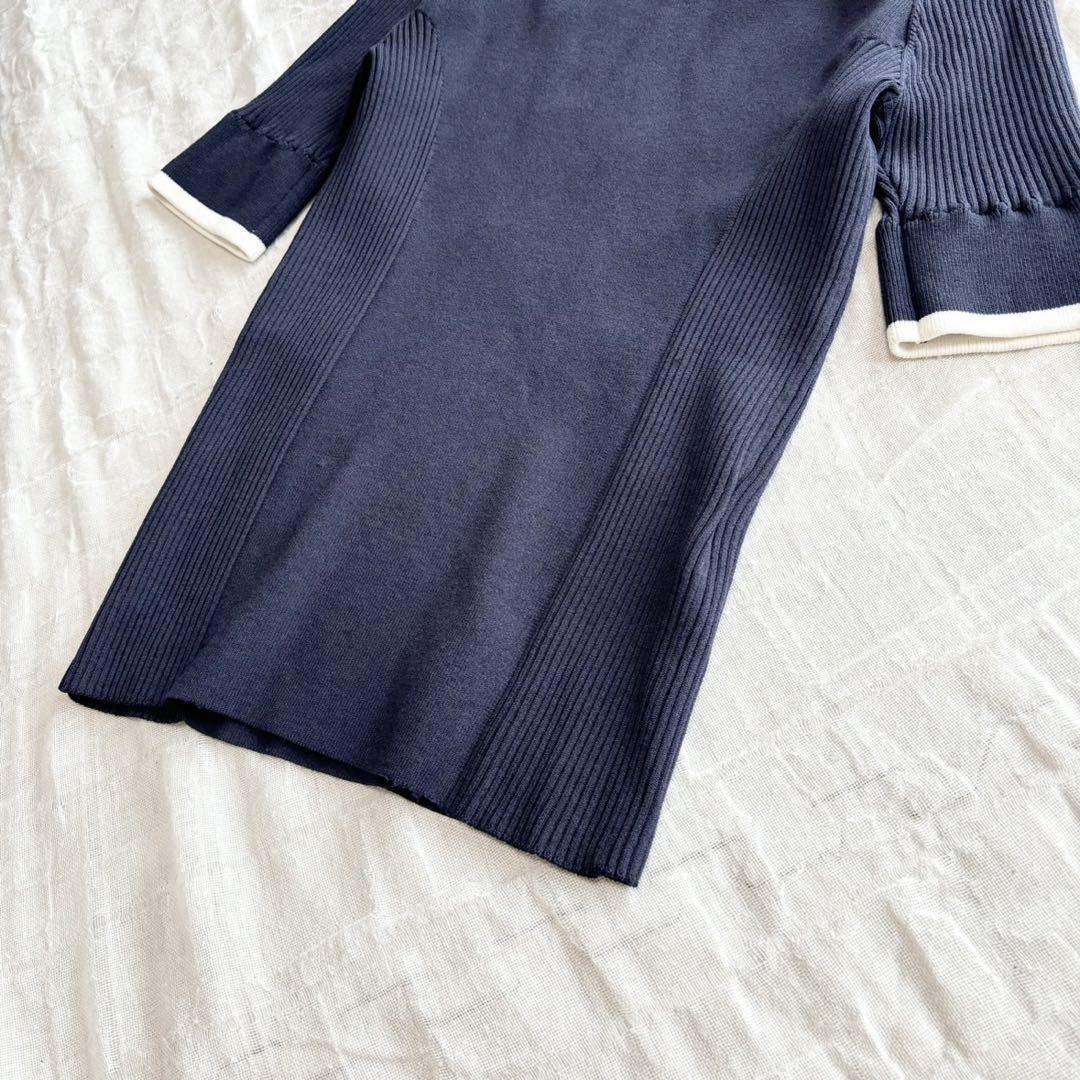 1度着用のみ美品】 SOV スコッチボタンダル糸 半袖ニット