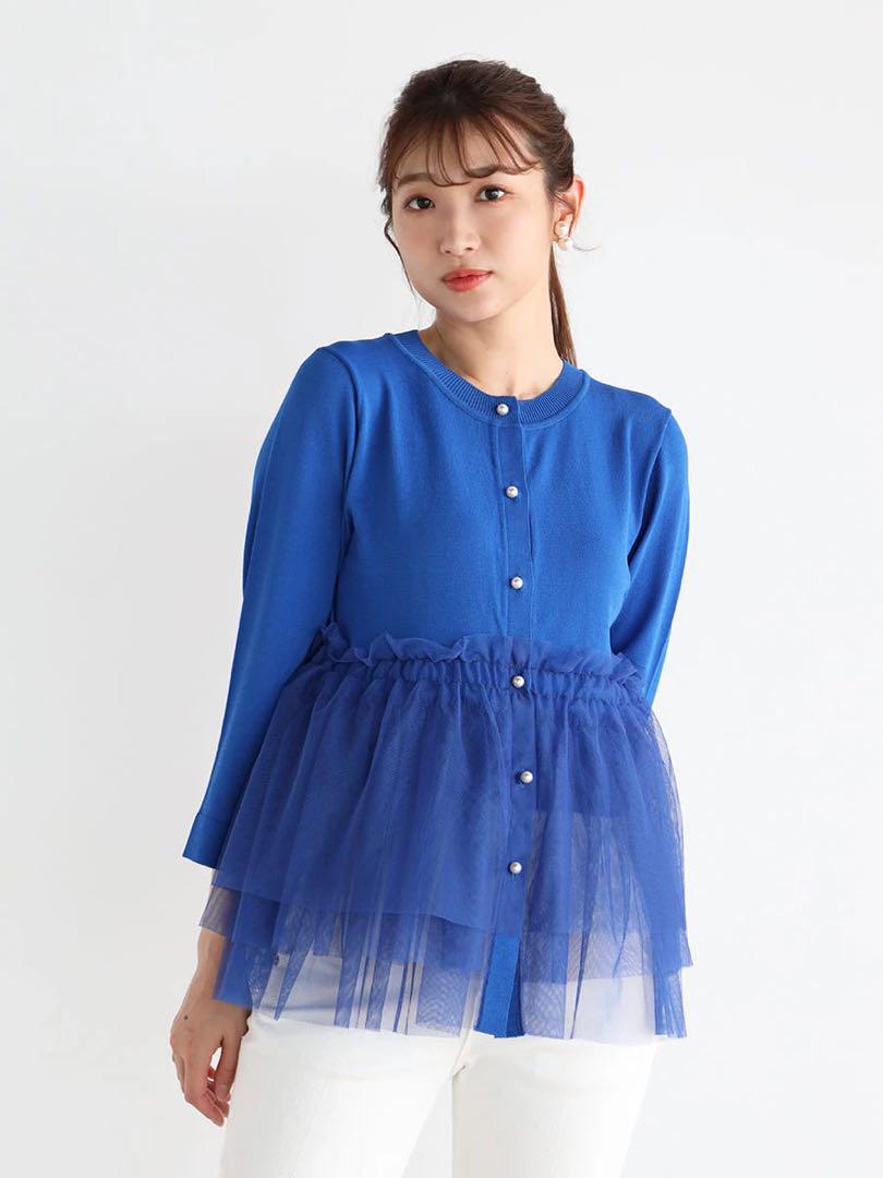 ★ヤマダヤ　Vin　パールボタンチュールペプラムニット　新品未使用★
