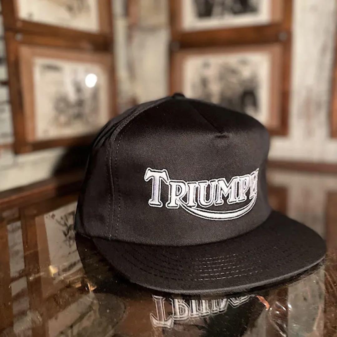 90s ビンテージ トライアンフ刺繍 トラッカーキャップ　TRIUMPH 英車