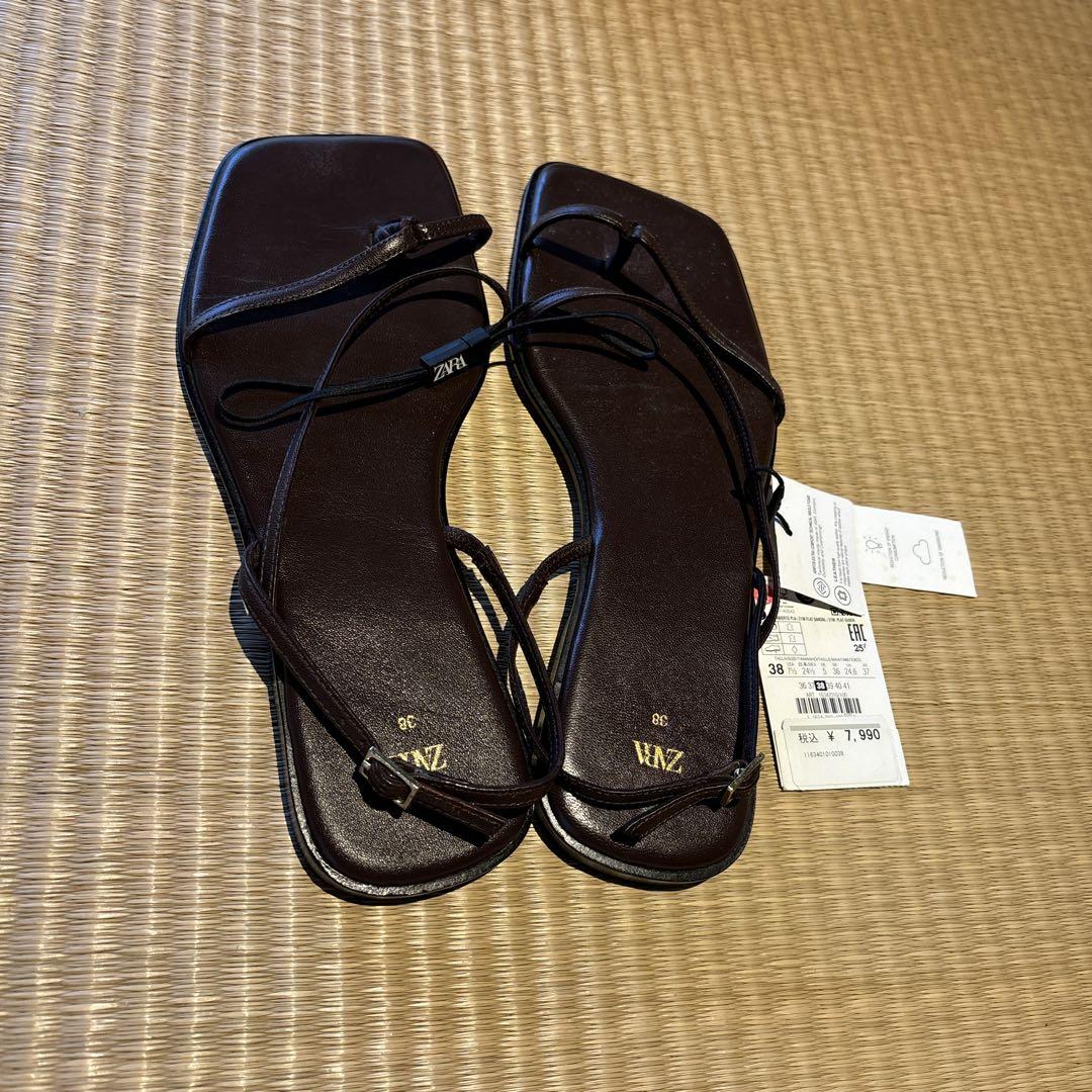 ［ZARA］ストラップサンダル ストラップサンダル - ブラック | ZARA Japan / 日本