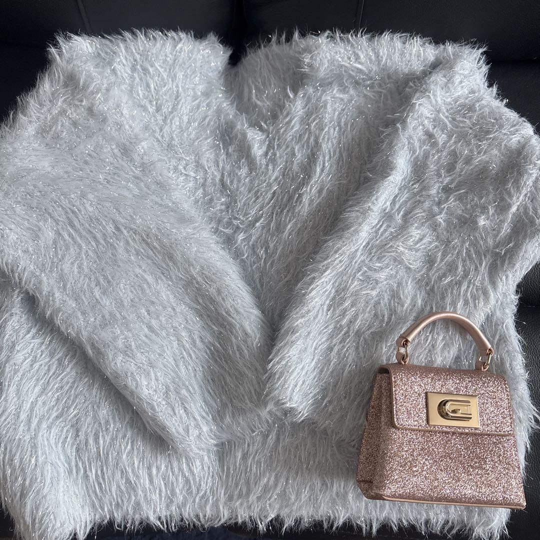 FURLA トップハンドル グリッター ピンク ミニバッグ - メルカリ
