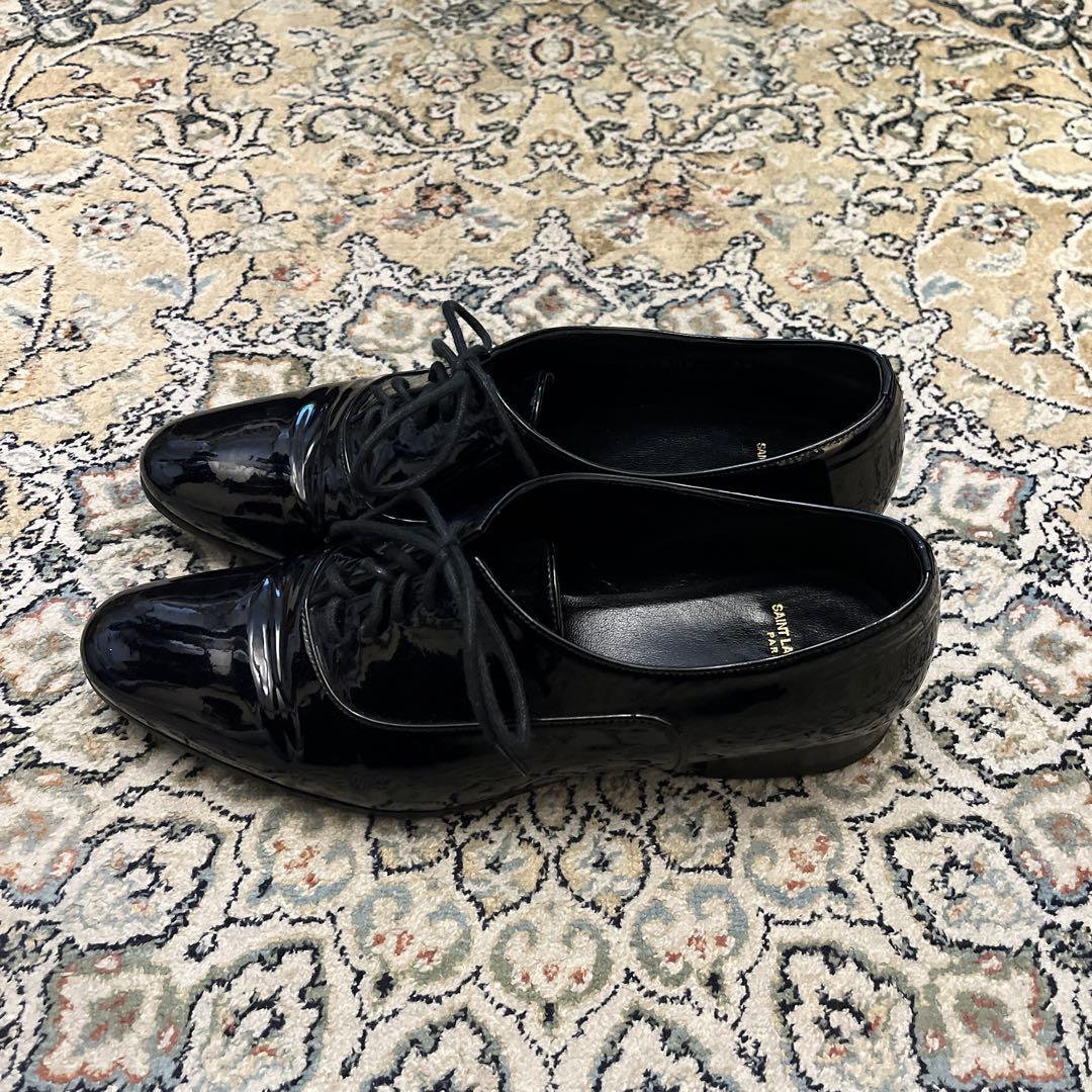 Saint Laurent Paris ポインテッドトゥ　シューズ　革靴