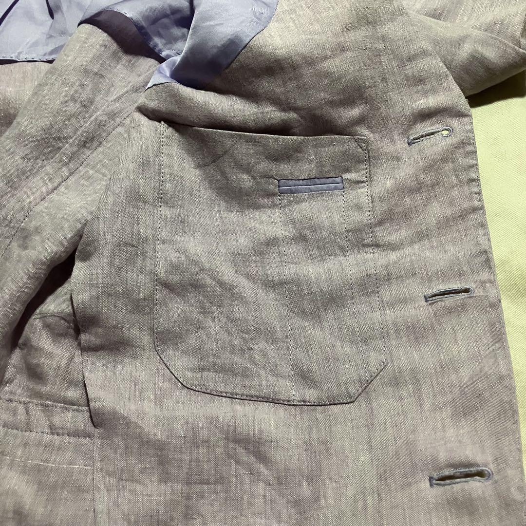 Ermenegildo Zegna 薄紫 ジャケット 3B麻100%春夏涼感