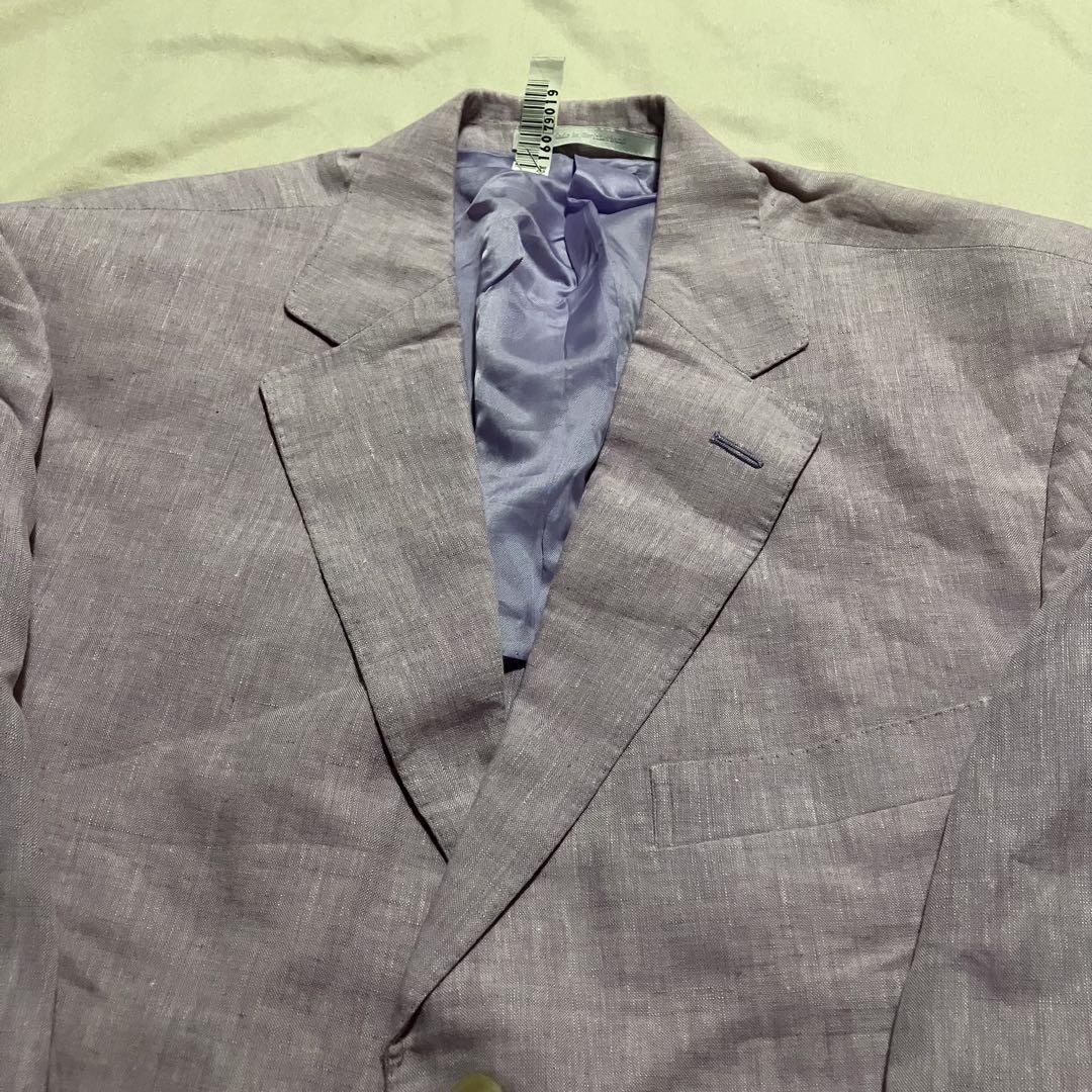 Ermenegildo Zegna 薄紫 ジャケット 3B麻100%春夏涼感