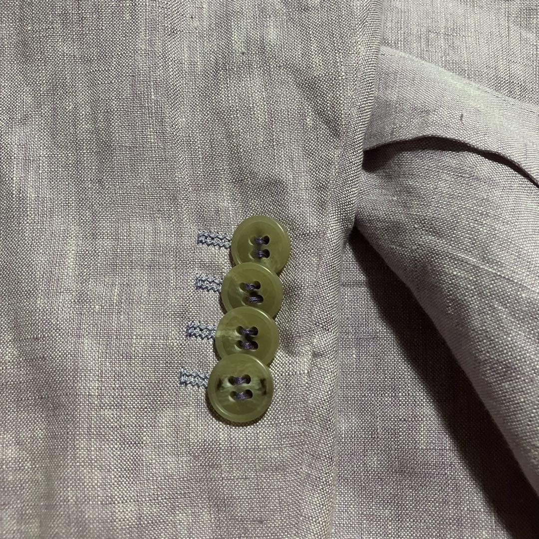 Ermenegildo Zegna 薄紫 ジャケット 3B麻100%春夏涼感