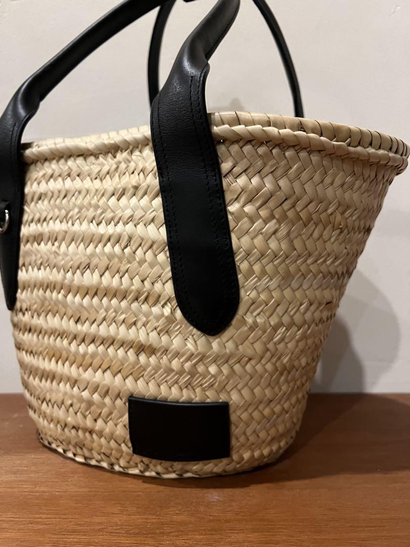 J&M DAVIDSON M Basket かごバッグ ハンドバッグ ブラック