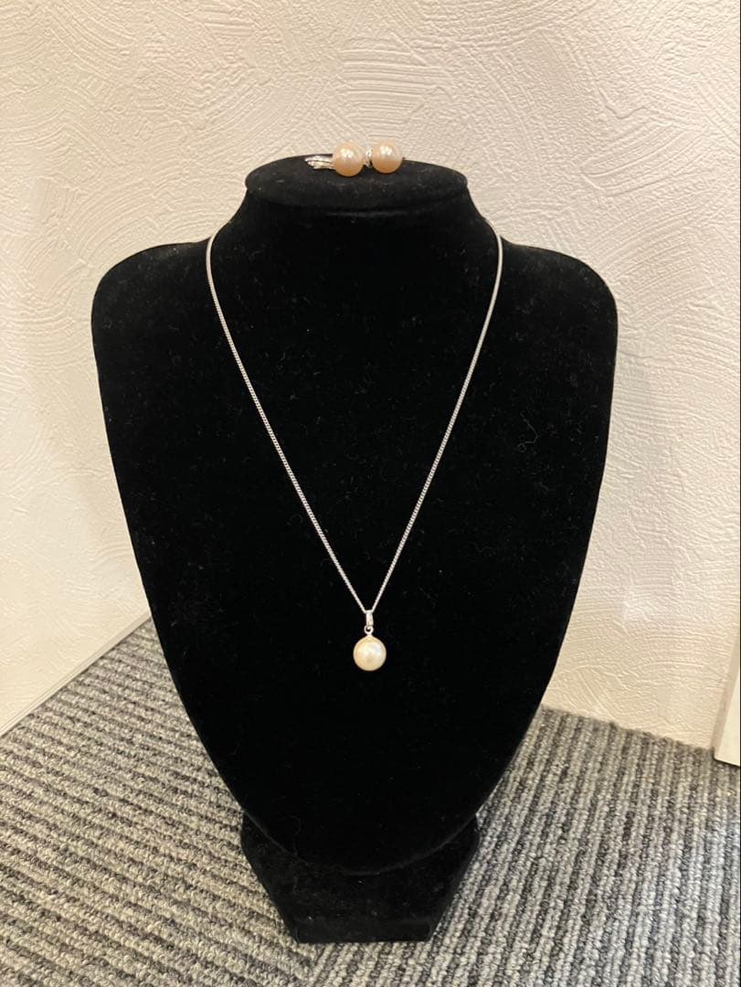 真珠パールネックレス 真珠パールピアスセット