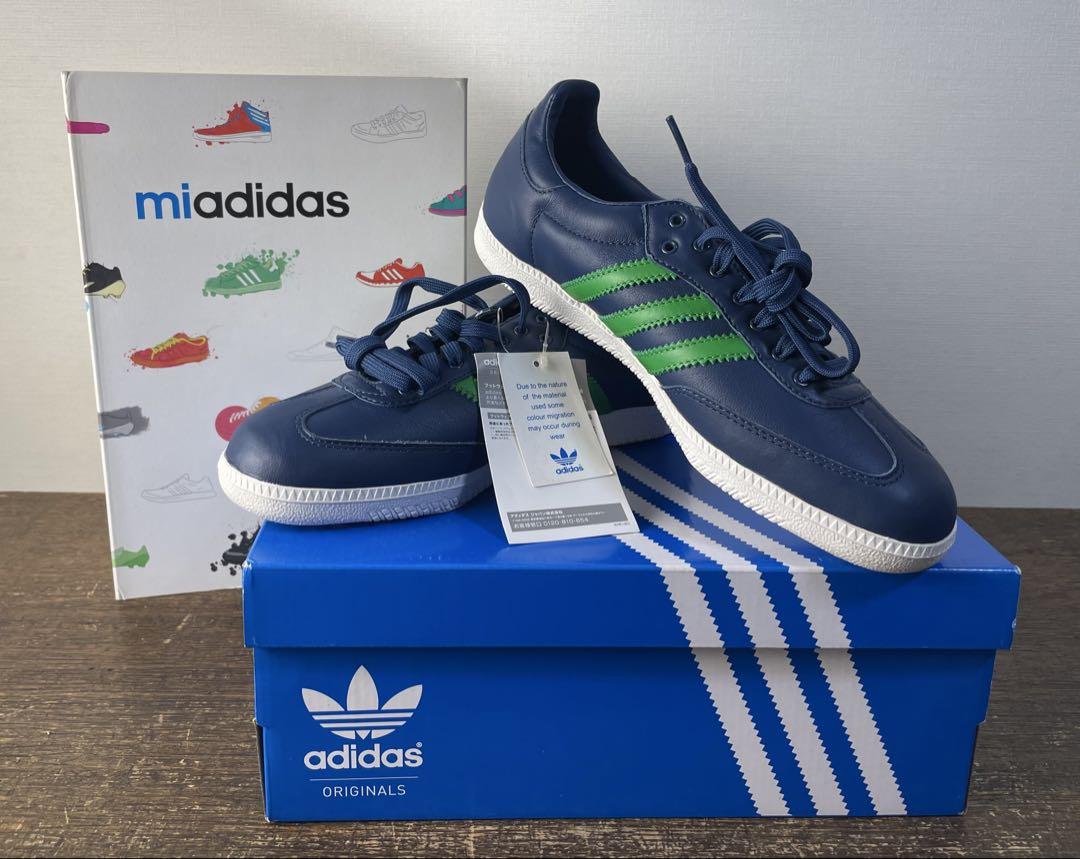 adidas アディダス 靴 26cm カスタム mi adidas ブルー