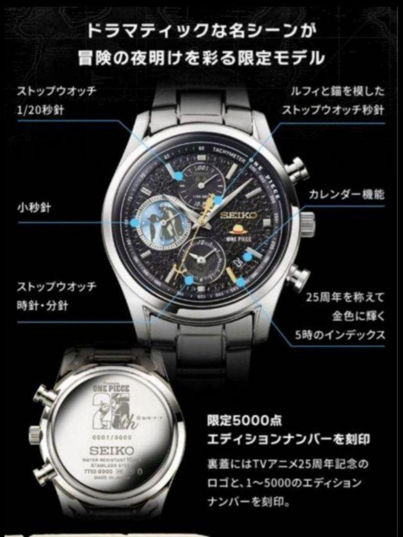 ONE PIECE×SEIKO TVアニメ25周年記念ウオッチ　限定5000本