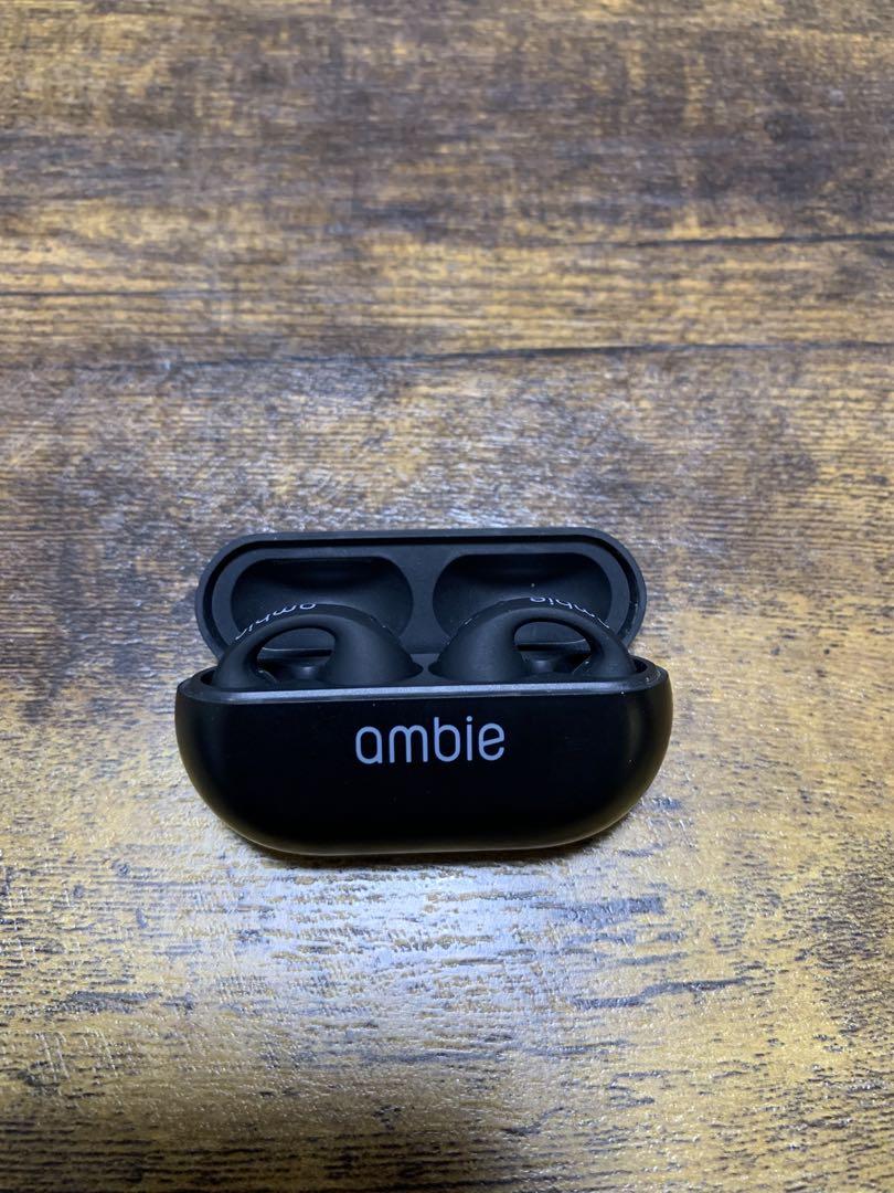 ambie ワイヤレスイヤホン ブラック