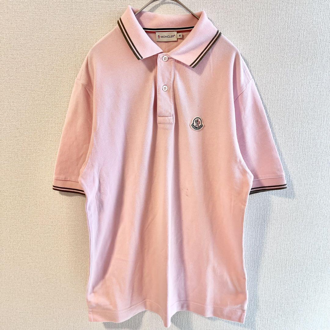 MONCLER　モンクレール　ヴィンテージ　ポロシャツ　ピンク　M