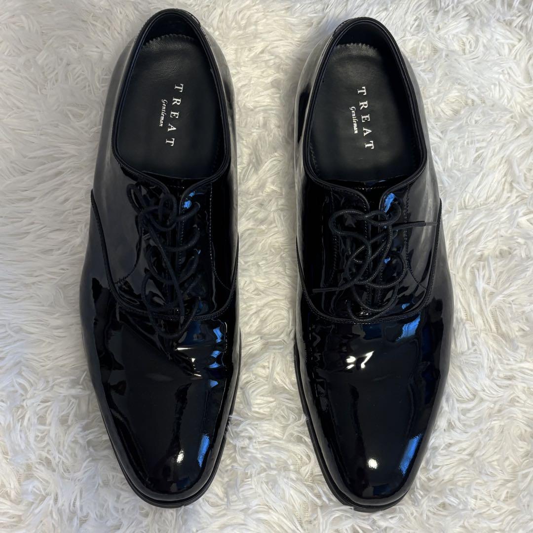 極美品】THE TREAT DRESSING 新郎 エナメルシューズ - メルカリ