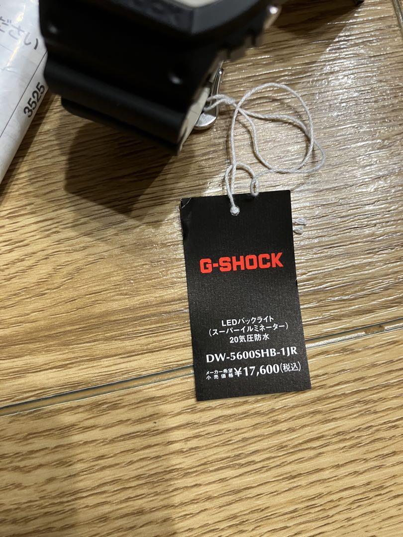 G-SHOCK DW-5600SHB-1JR LEDバックライト