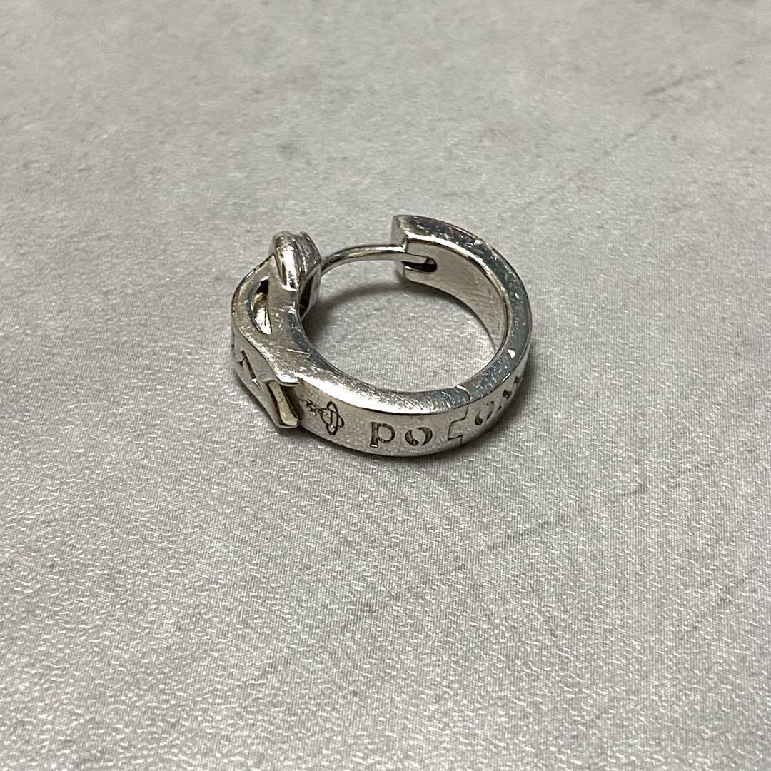 【人気】Vivienne Westwood フープピアス シルバー 片耳AW76