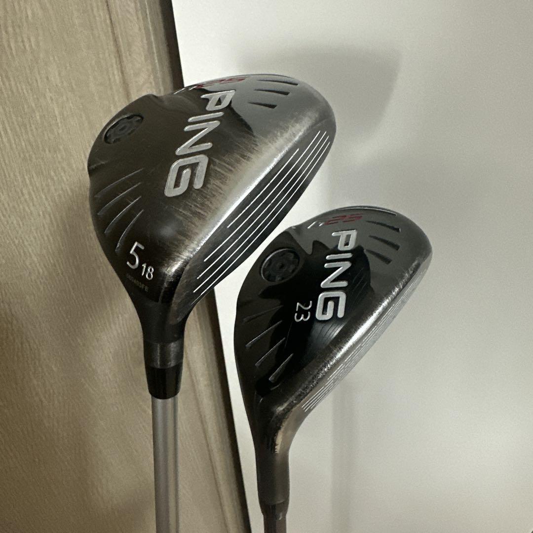 PINGピンG25 23°UT & 5番18°FW 2本セット 2本セット【PINGピン】名器！G25 5FW(18°) UT(23°)