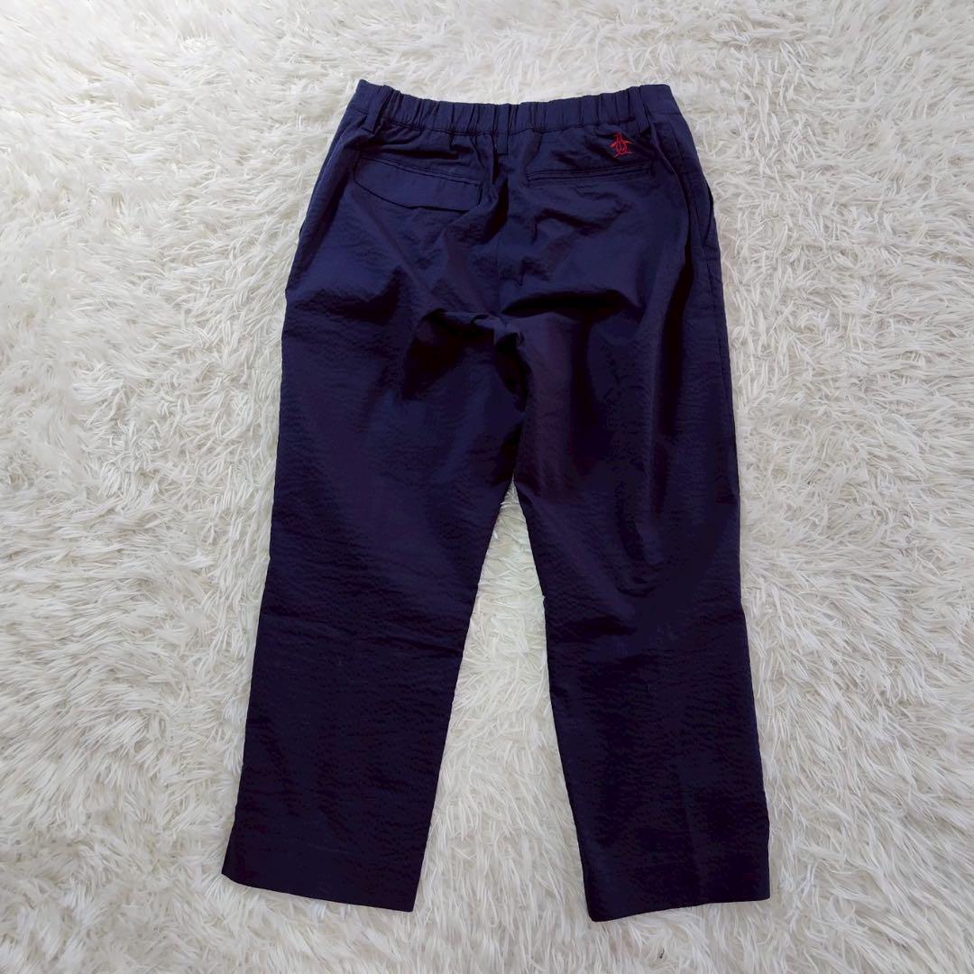 Munsing wear ネイビー クロップドパンツ レディースL