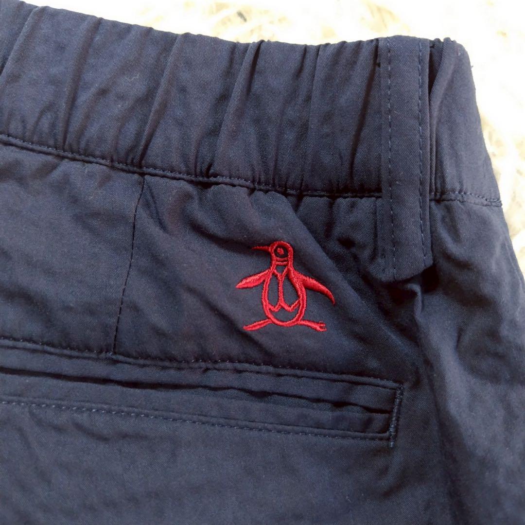 Munsing wear ネイビー クロップドパンツ レディースL