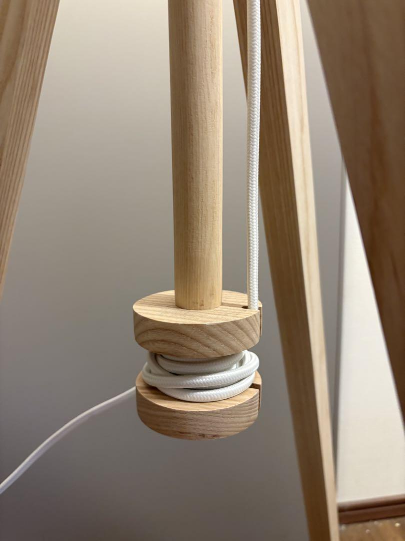IKEA イケア　ラウテルス フロアランプ　アッシュ/ホワイト