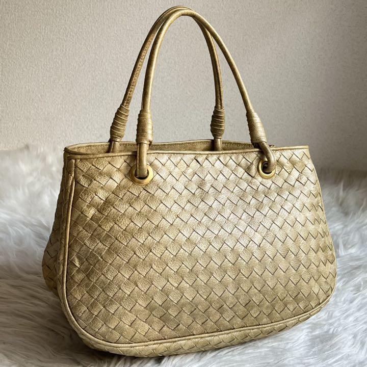 BOTTEGAVENETA ハンドバッグ レザー サッチェル イントレチャート