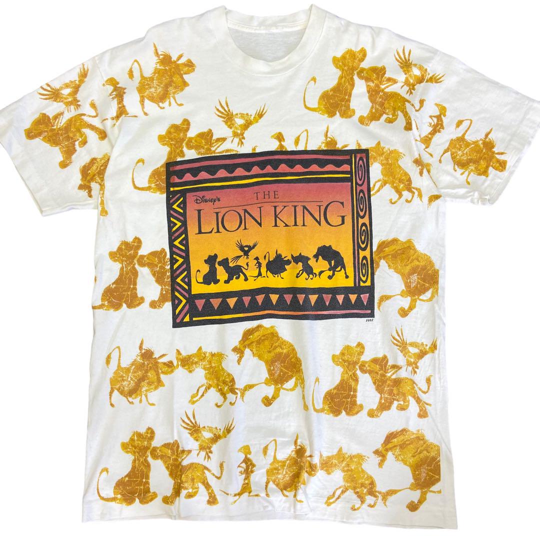 90s THE LION KING Tシャツ ライオンキング 総柄 ヴィンテージ 配送員 ...