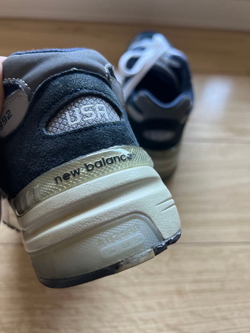 New balance992 USA製W992GG 24.5cmネイビー New balance992 USA製W992GG 24.5cmネイビー