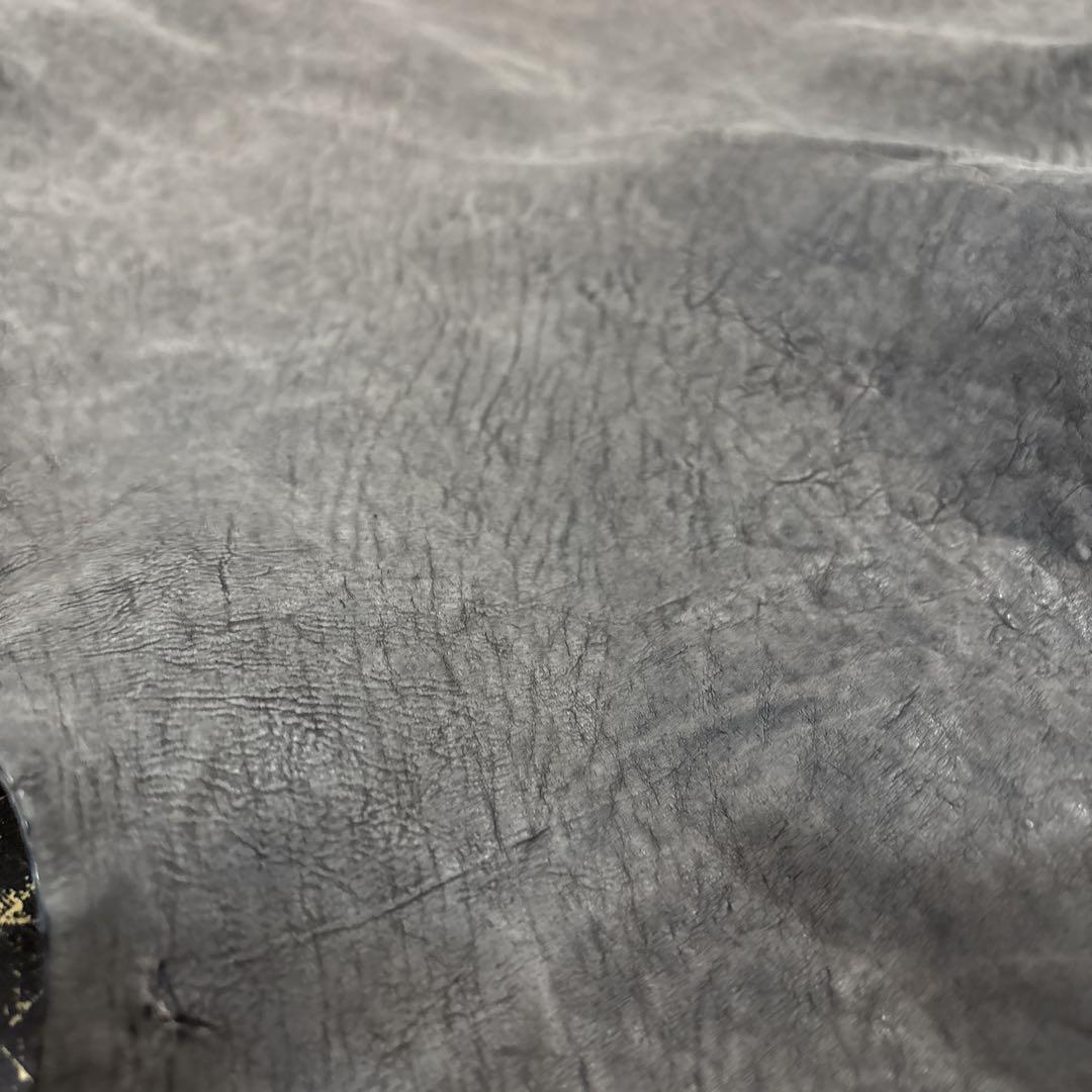 イタリー/バケッタ&ワックス/バッファローカーフ　1.1-1.2mm グレー
