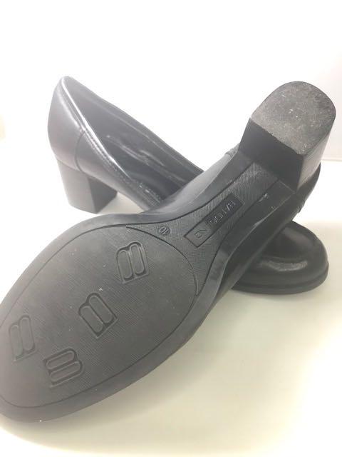 即納特価 ローファー レディースレザーシューズサイズ25 25.5 1YO9E-m35749070058 パンプス 黒 100%新品安い