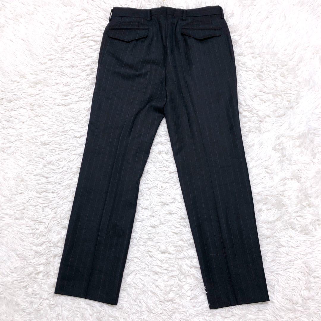 ✨美品✨Men's Bigi メンズビギ スーツ ストライプ ネイビー