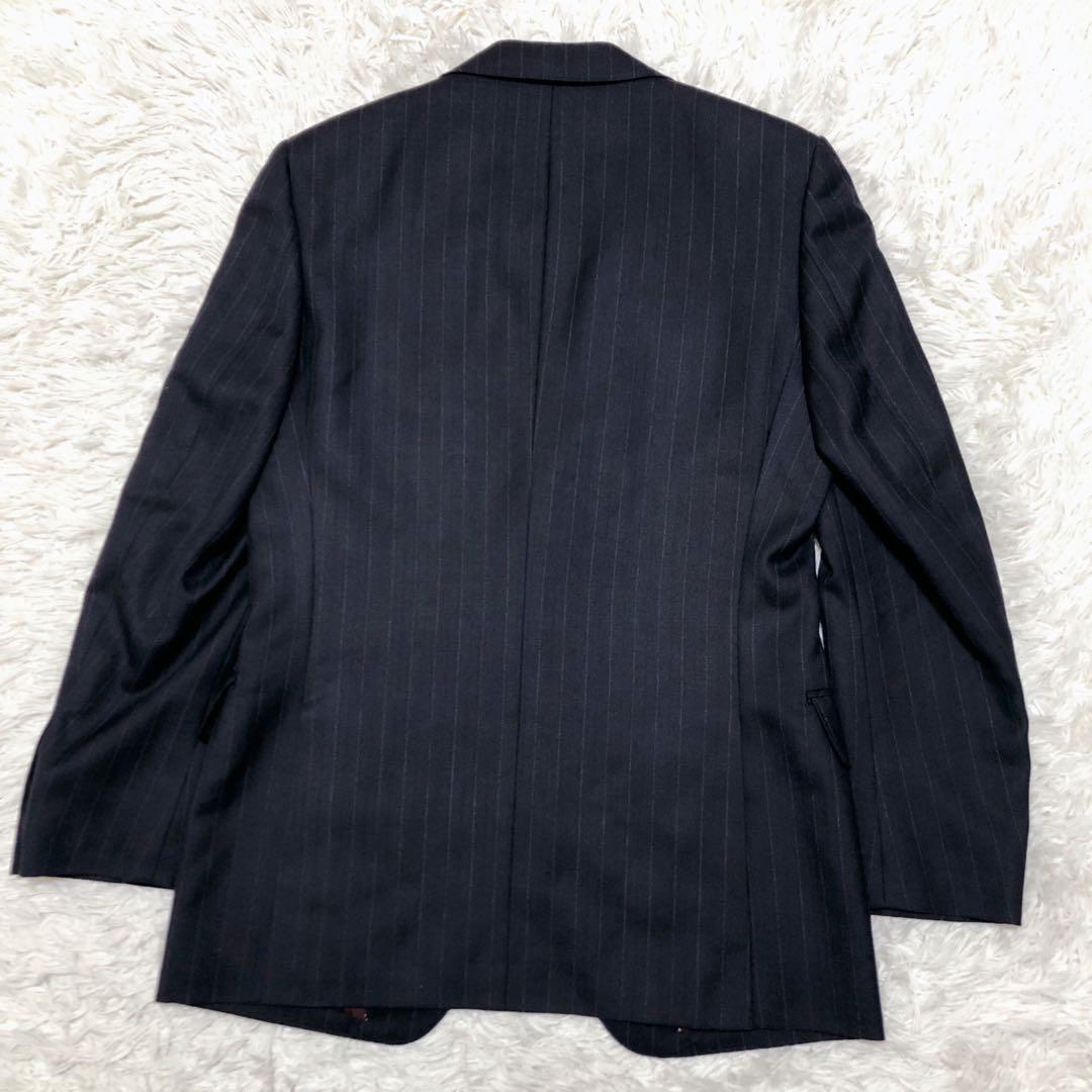 ✨美品✨Men's Bigi メンズビギ スーツ ストライプ ネイビー