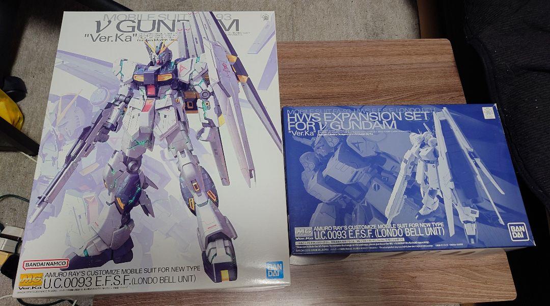 未組立 MG νガンダム Ver.Ka＆νガンダム用HWS拡張セット