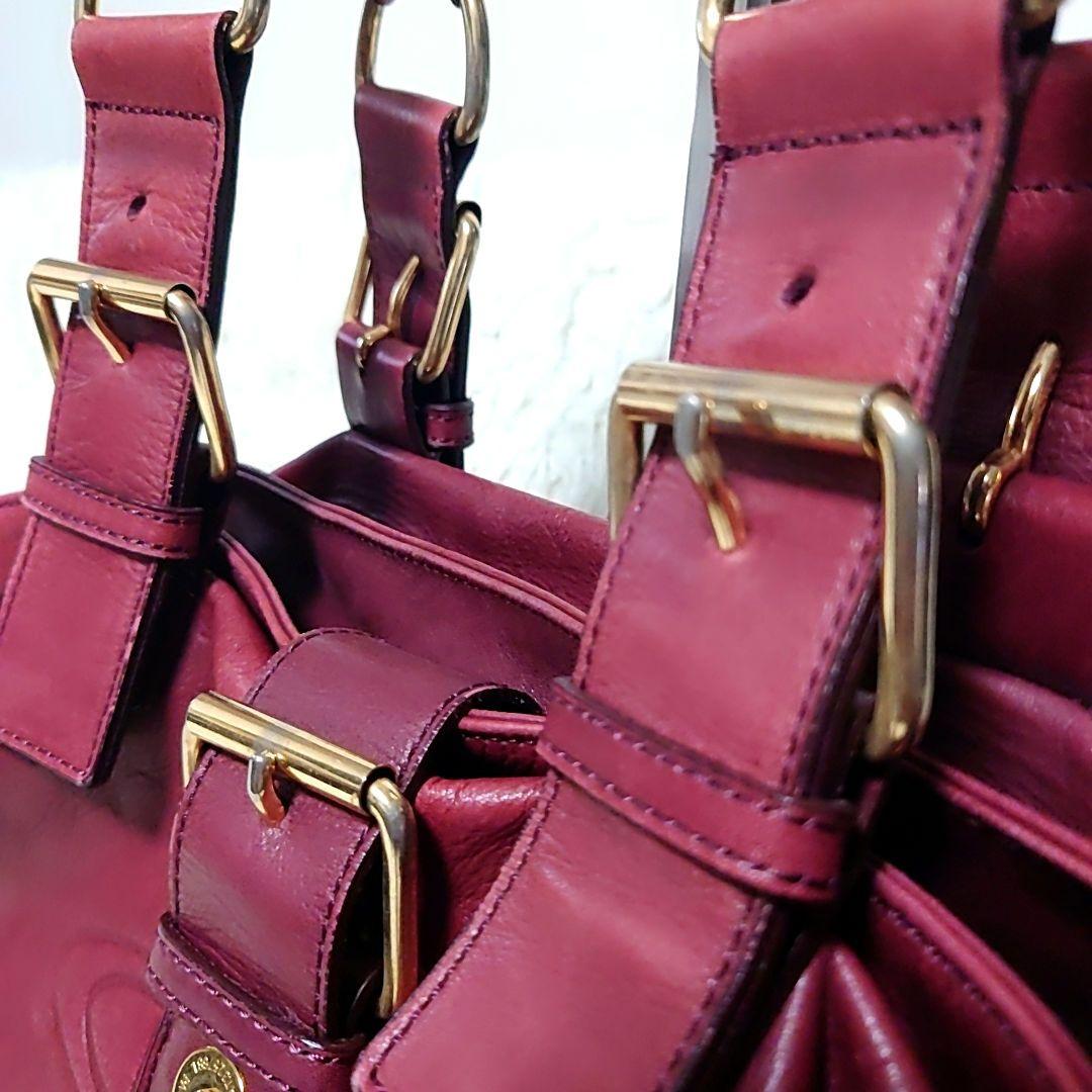 希少色 ✨️ Vivienne Westwood アコード トートバッグ レッド
