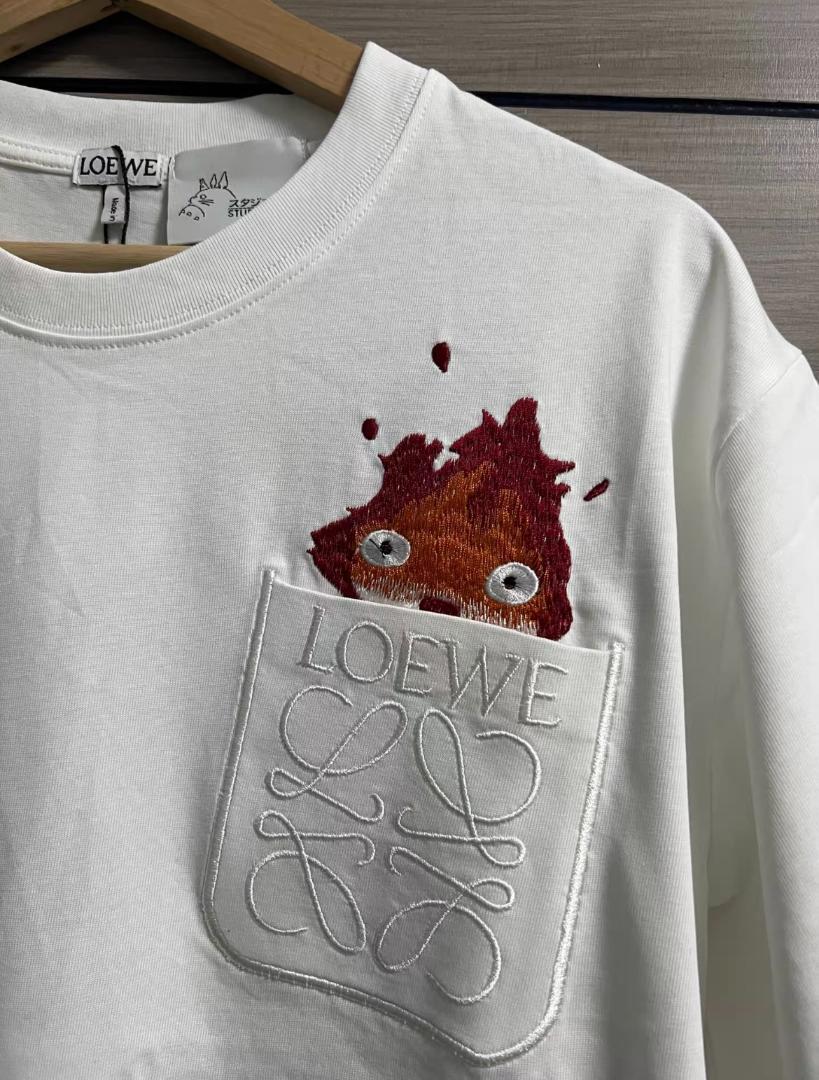 LOEWE ロエベ 刺繍Tシャツ ホワイト - メルカリ