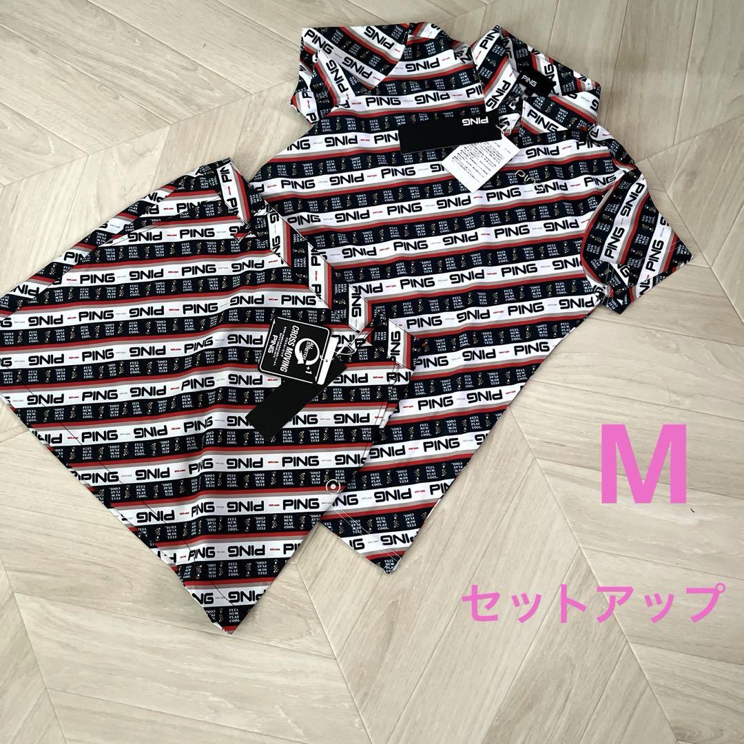 Ping ピン ゴルフウェア セットアップ M ロゴ 新品未使用品 Ping ピン ゴルフウェア セットアップ M ロゴ 春夏