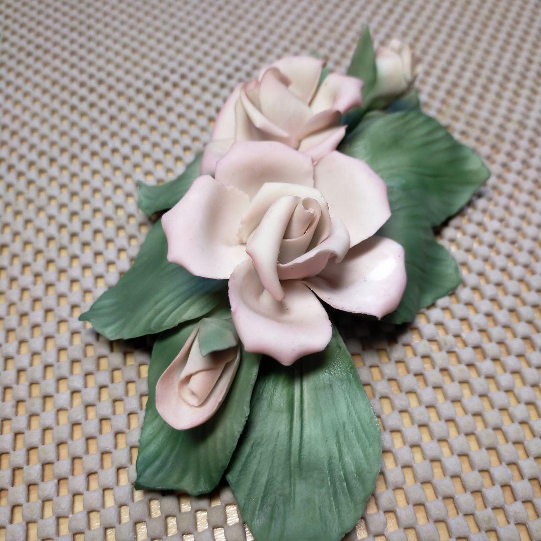 ➇capodimonte カポディモンテ陶花 バラ