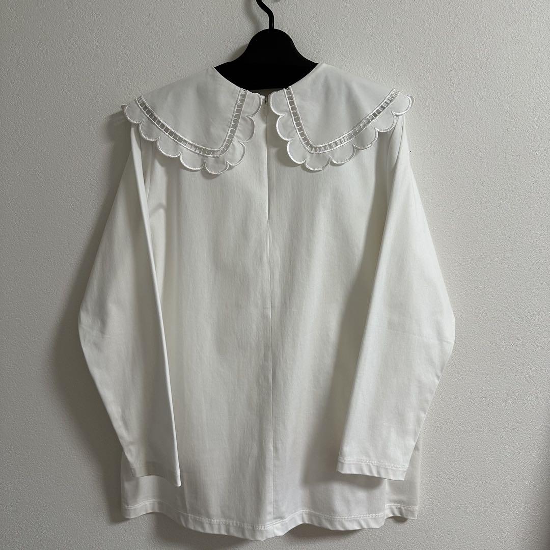 yoriスカラップカラーロンTee