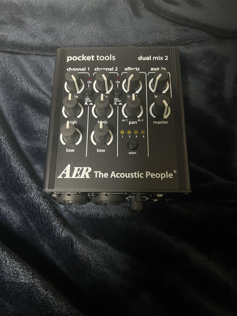 AER Dual Mix2  DI プリアンプ 秋月電子アダプター付属