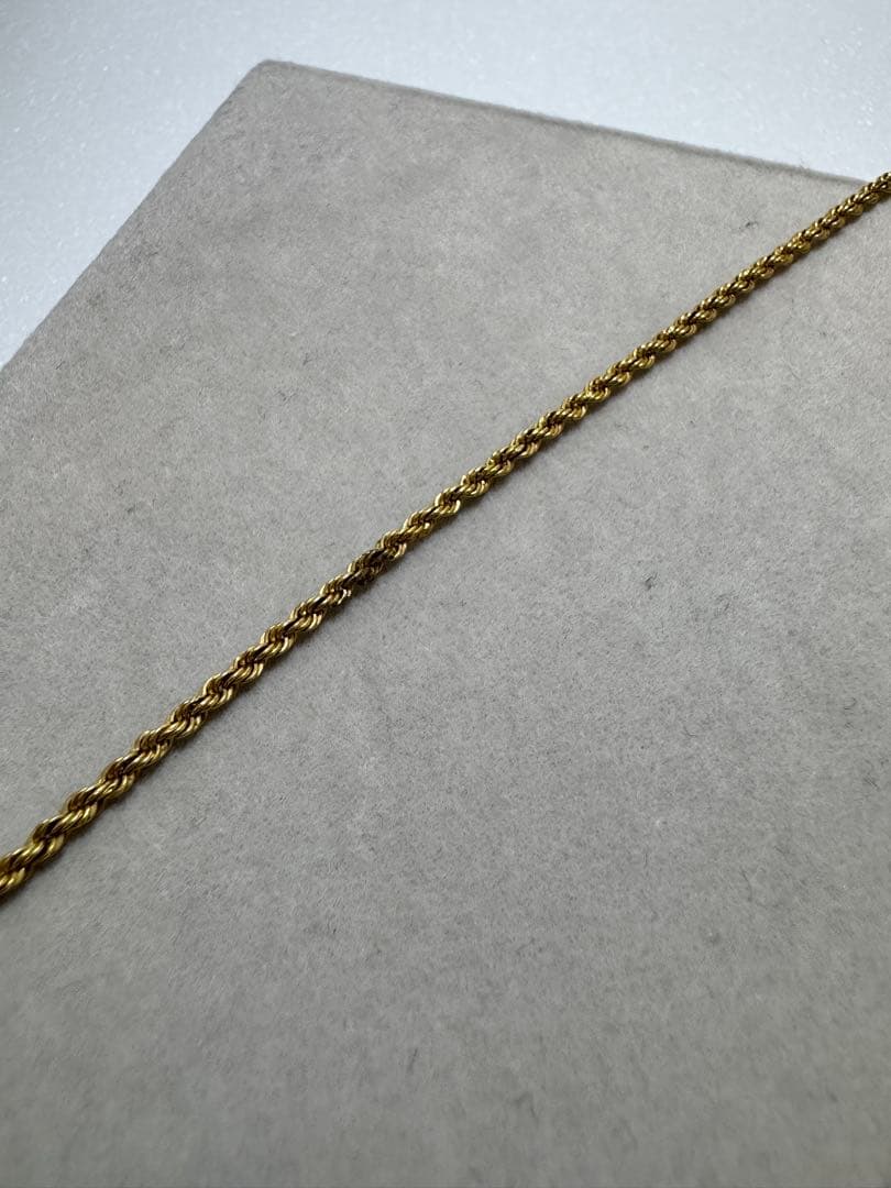 18KT イタリア ゴールドネックレス 刻印 重さ2.39g 金