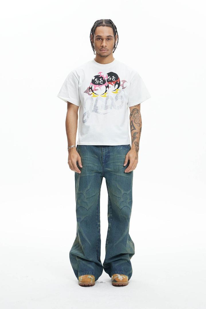 関送込 DND4DES Abstract Penguin 2006 Diamond T-Shirt DND4DES Abstract Penguin 2006 Diamond T- - メルカリ