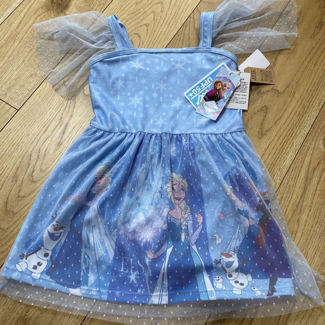新品タグ付き　しまむら　アナ雪　アナ＆エルサ　ルームワンピースL アナ雪 エルサのサプライズ しまむら ドレス ワンピース 120cm