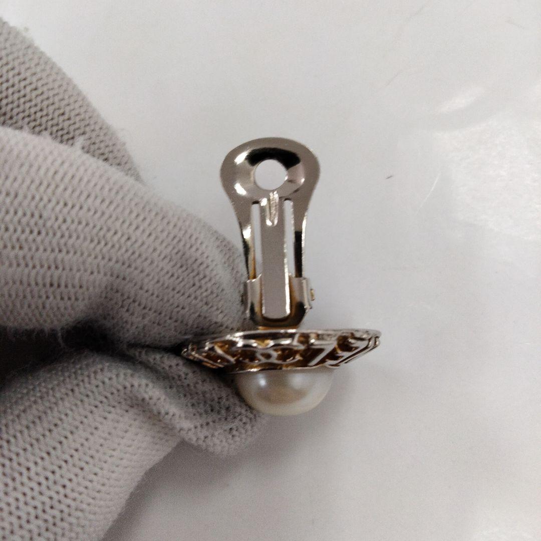 GX6 シャネル フェイクパールイヤリング プレートあり ヴィンテージ