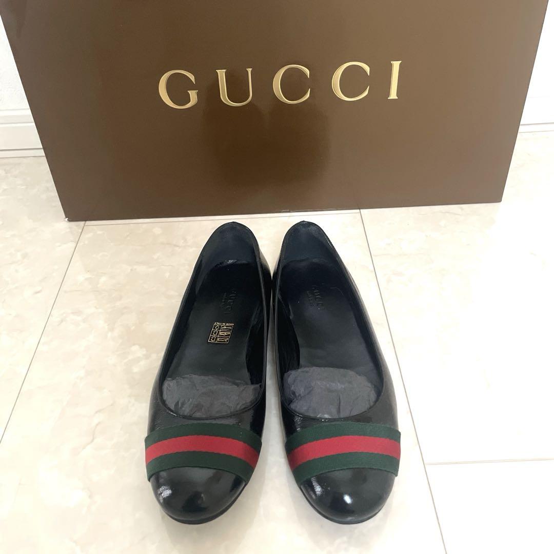 【再値下げ！美品】GUCCI グッチ バレエシューズ 37