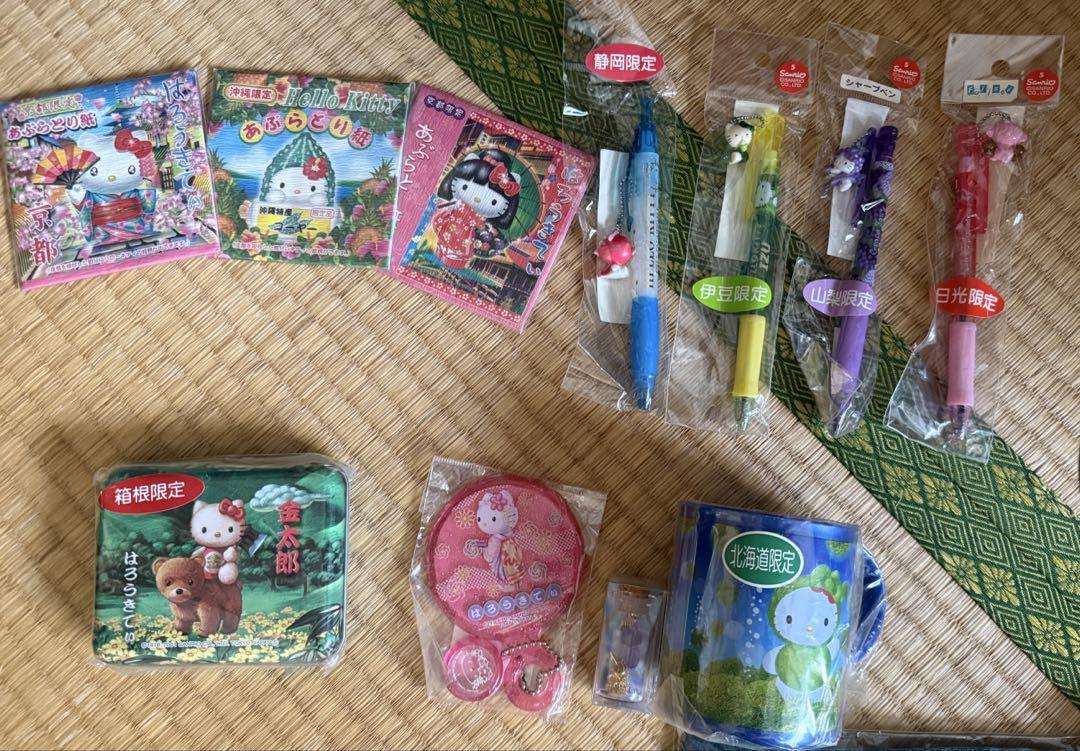 ハローキティご当地 ストラップ タオルセット