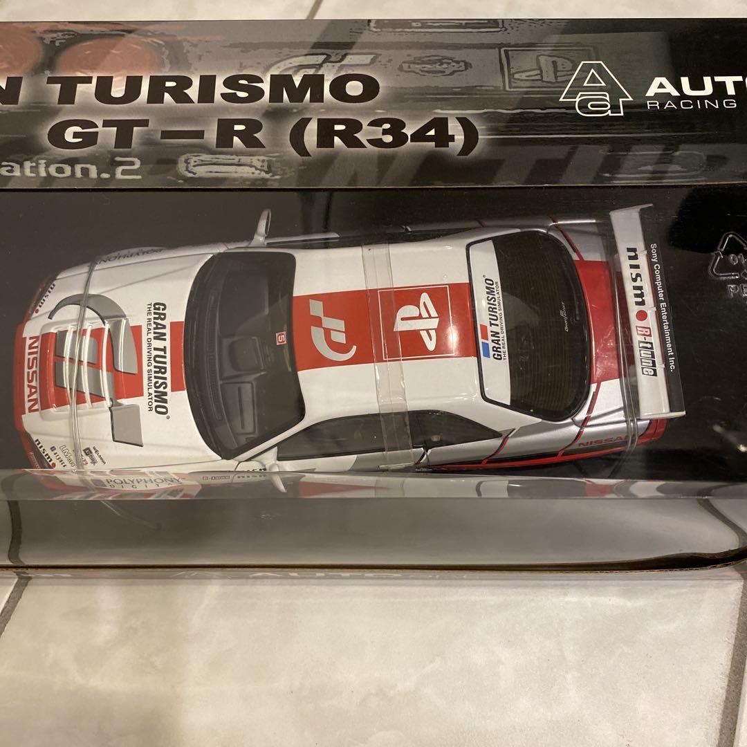 ミニカー AUTOart GRAN TURISMO GT-R (R34) 1:18