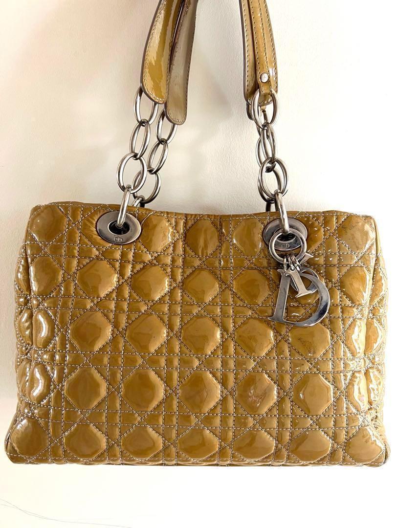 DIORレディディオール ハンドバッグ トート ショルダーエナメル