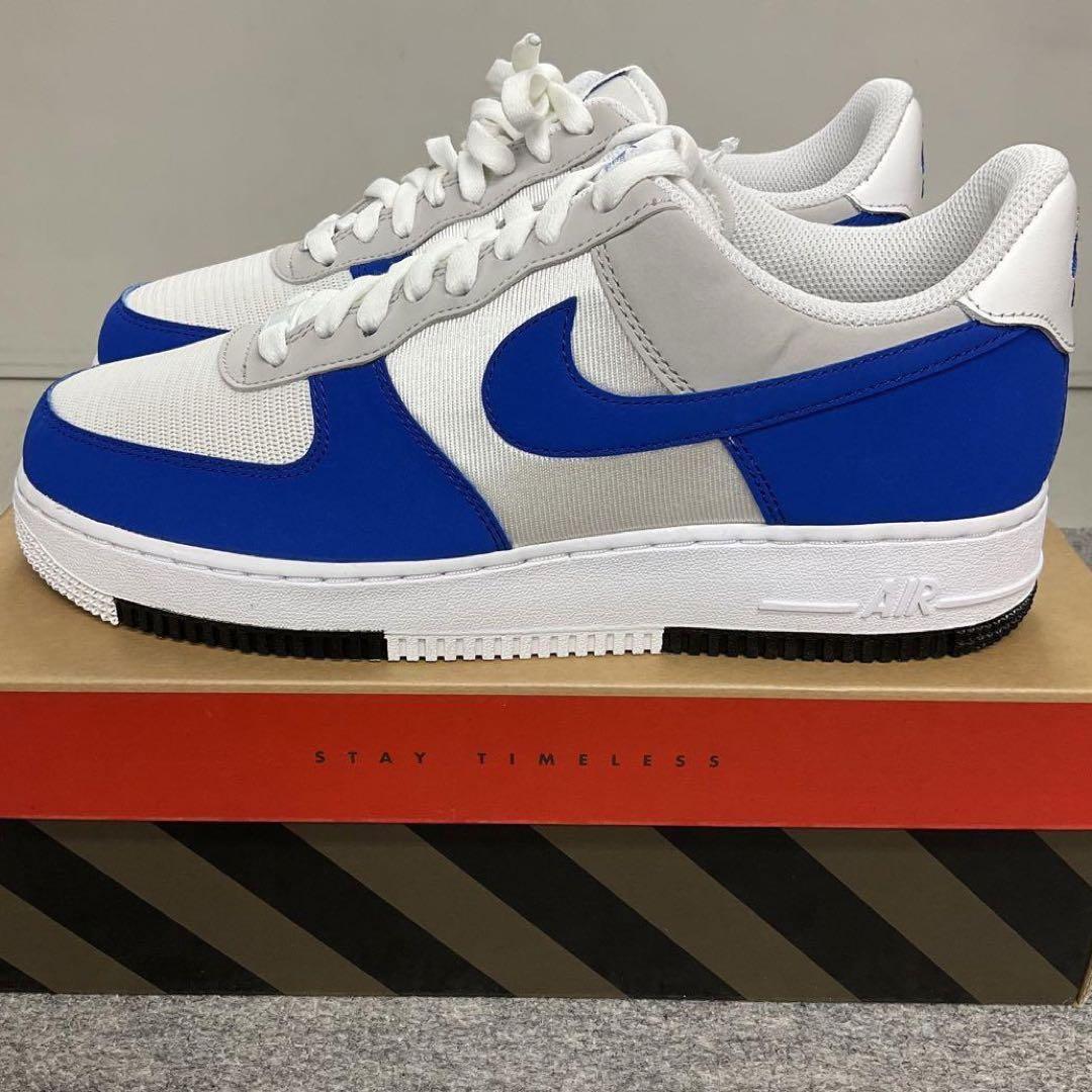 新品 NIKE ナイキ エアフォース1 LV8 メンズ スニーカー 27.5白青