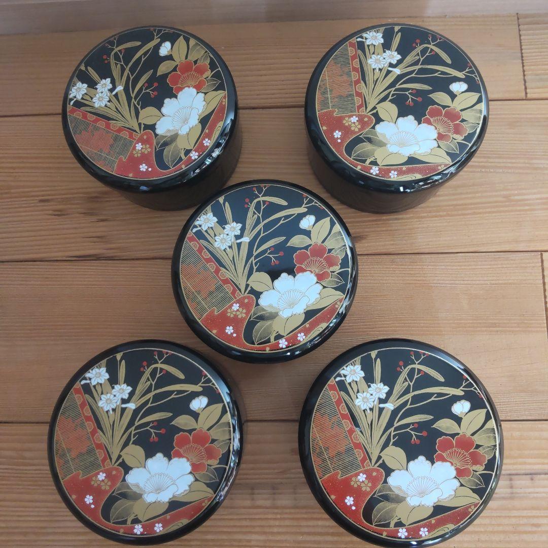 花柄 5個セット 器