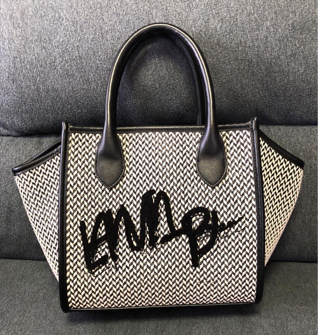 ランバンオンブルー　かごバッグ　美品　LANVIN en Bleu