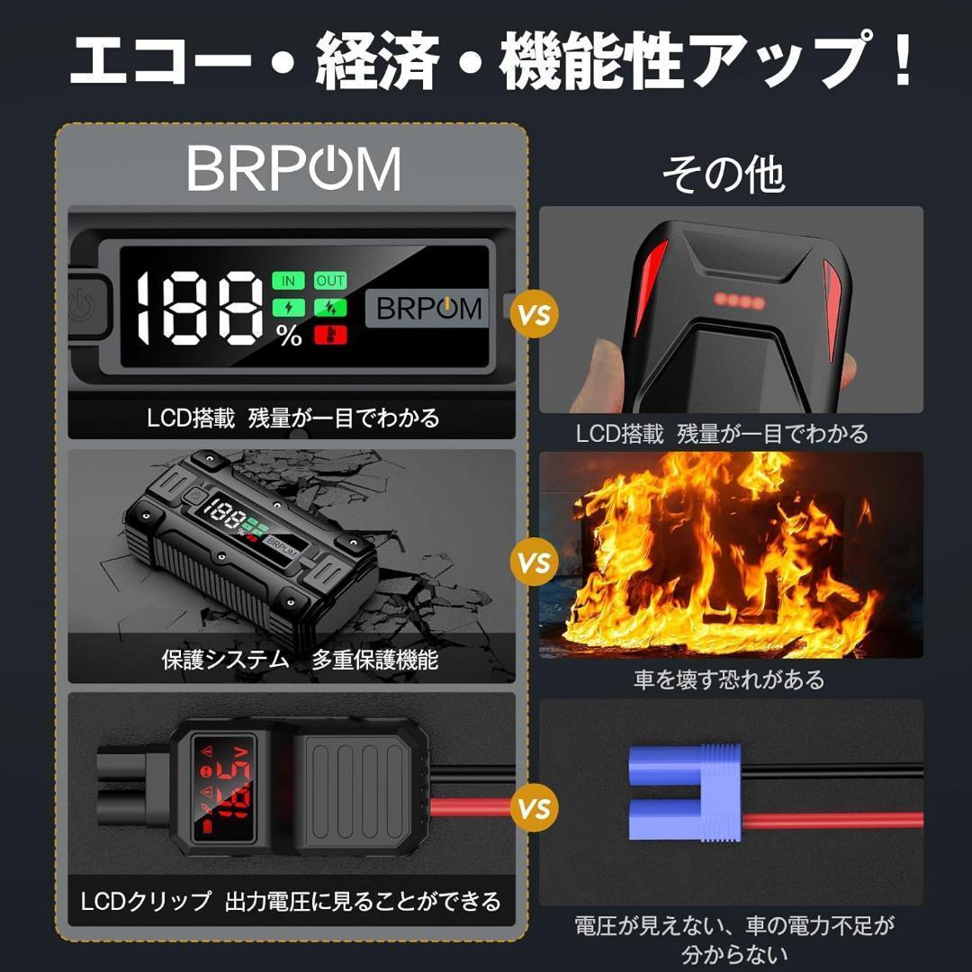 新品 ジャンプスターター エンジンスターター 26800MAH 5000A